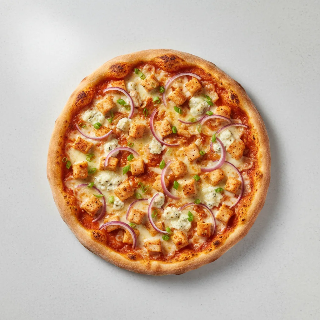 10-inch Thin Gluten-Free Buffalo Chicken Pizza