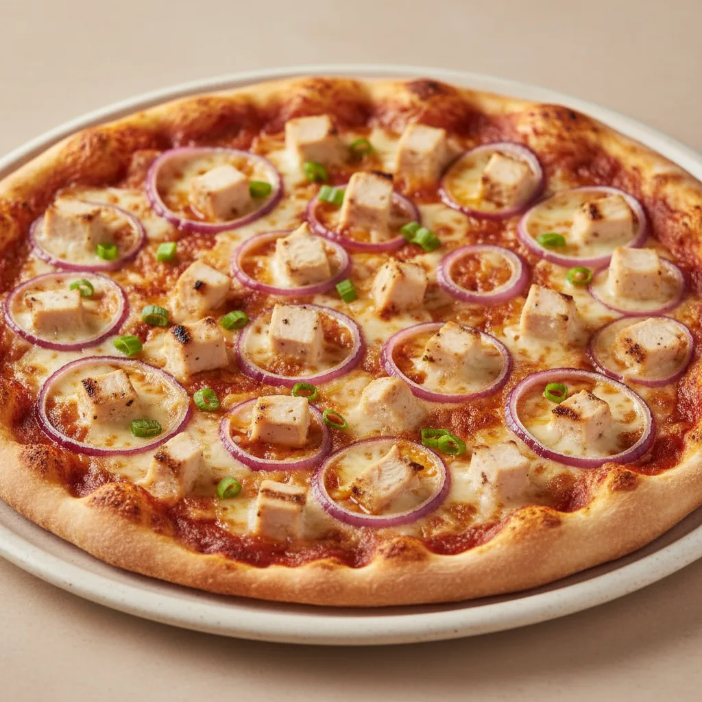 Thin Crust BBQ Chicken Pizza