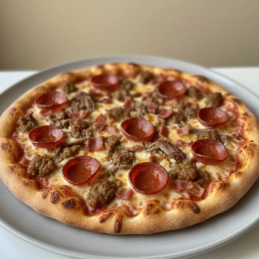 Thin Crust Meat Sweats Pizza
