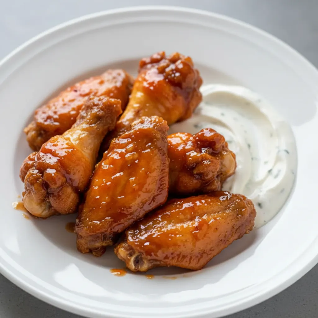 Honey Hot Chicken Wings (6 Pieces)