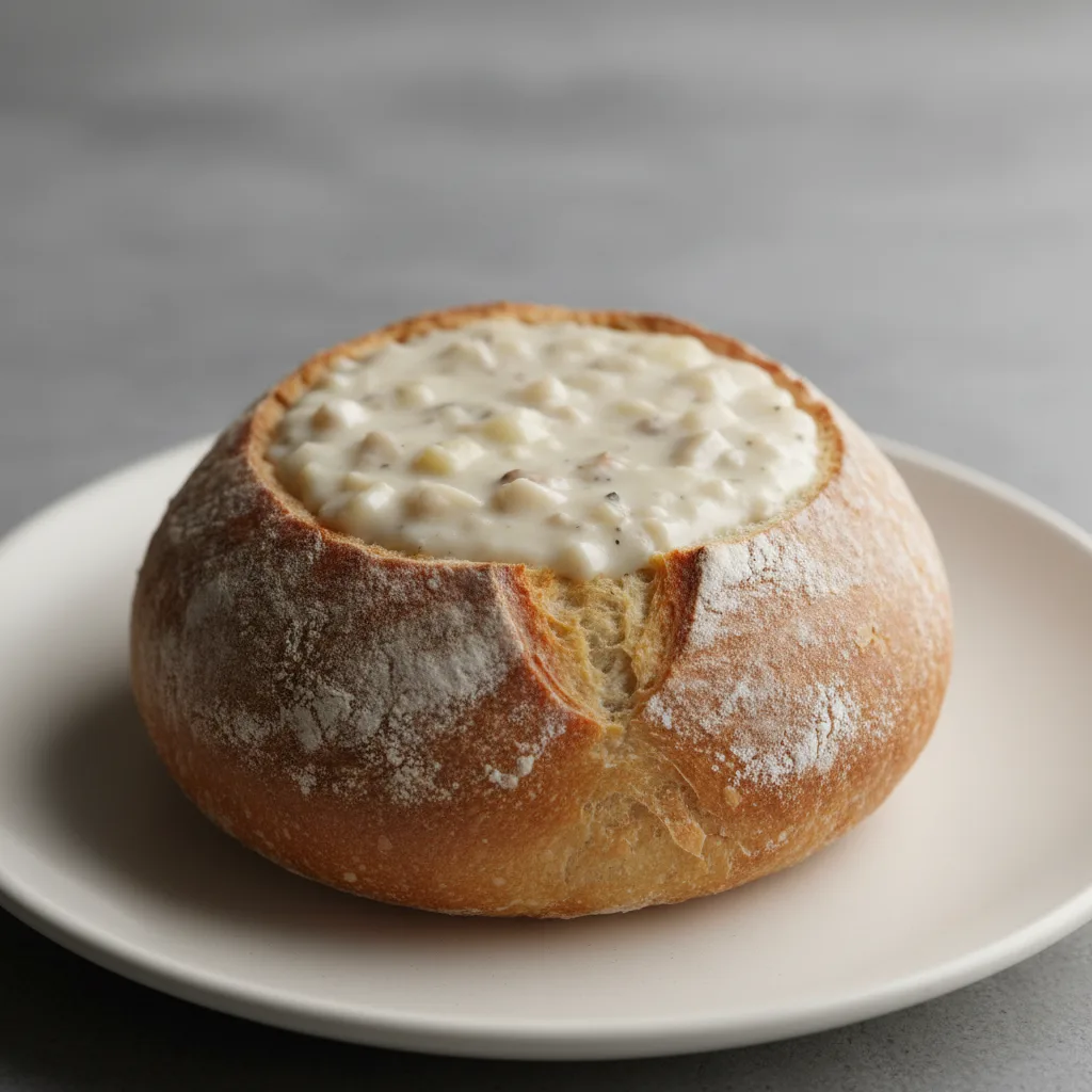 New England Clam Chowder Bread Bowl New England Clam Chowder Bread Bowl