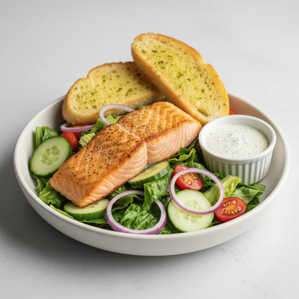 Garden Salad with Salmon Garden Salad with Salmon