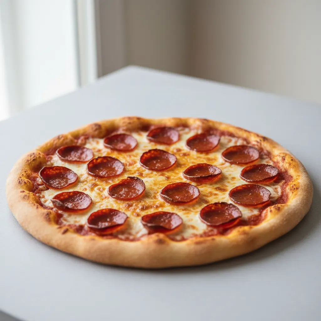 Medium Vegan Pepperoni Pizza Medium Vegan Pepperoni Pizza