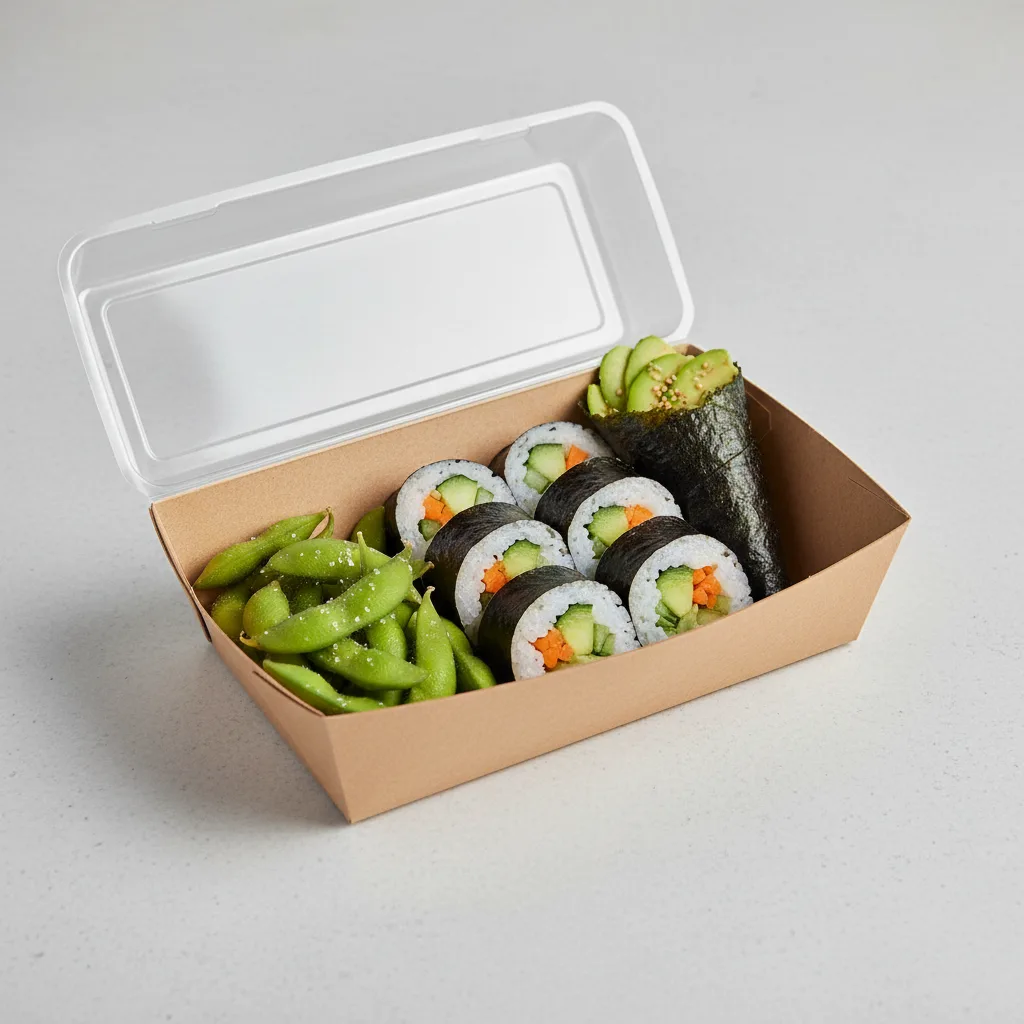 Vegetarian Handroll and Cutup Combo Box Vegetarian Handroll and Cutup Combo Box