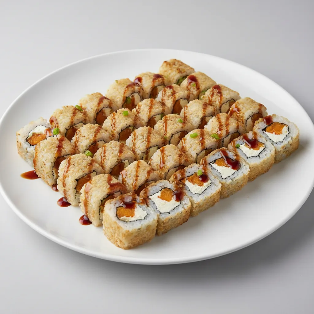 Sweet Potato Tempura Cutup Rolls Sweet Potato Tempura Cutup Rolls