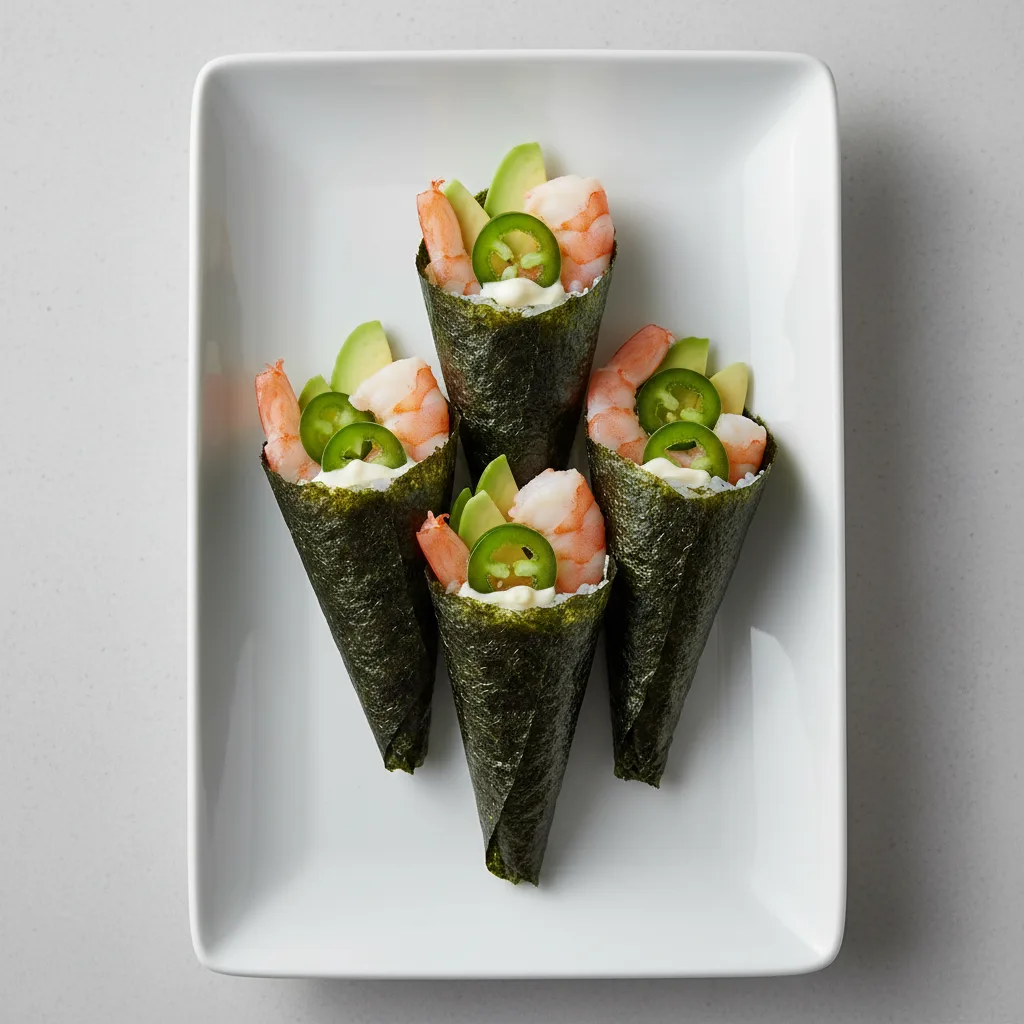 Shrimp Jalapeno Handrolls Shrimp Jalapeno Handrolls