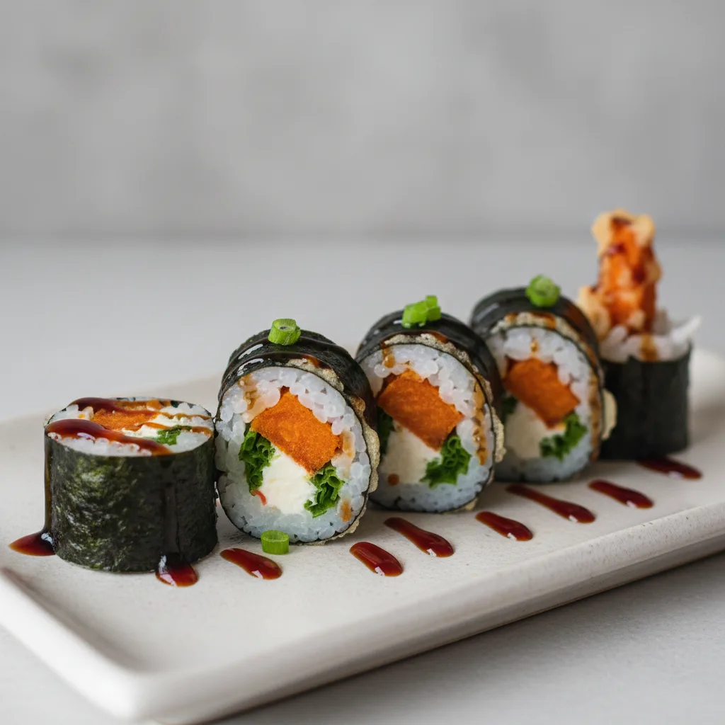 Sweet Potato Tempura Handrolls Sweet Potato Tempura Handrolls