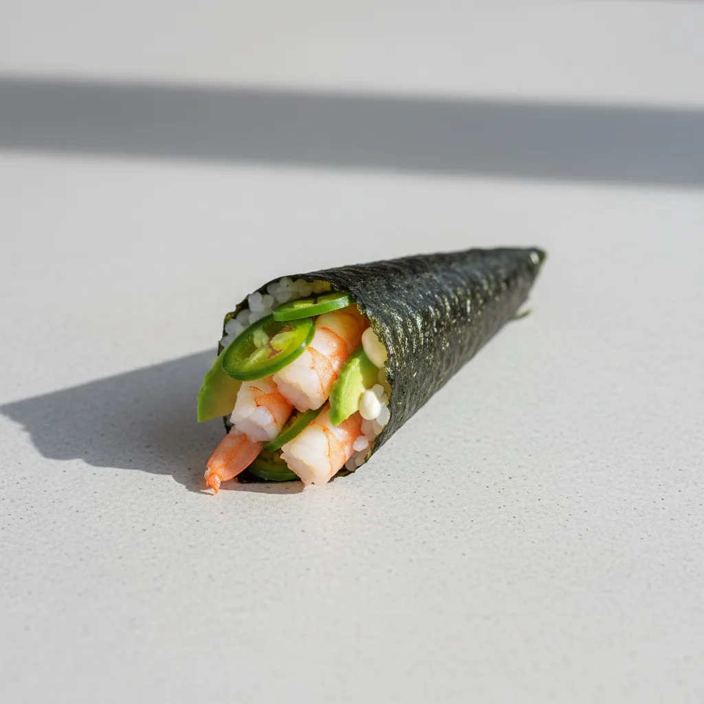 Ebi Jalapeno Handroll Ebi Jalapeno Handroll