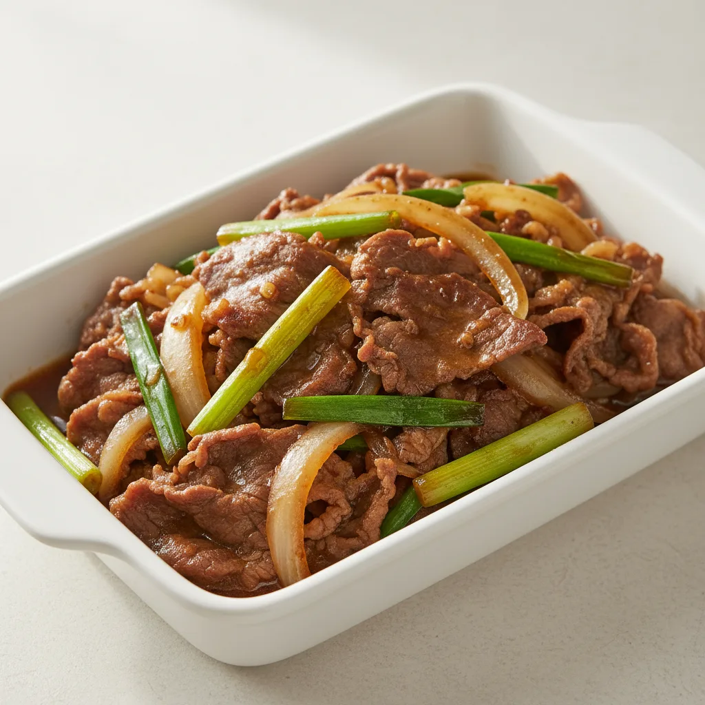 Stir-Fried Onion Beef Tray Stir-Fried Onion Beef Tray