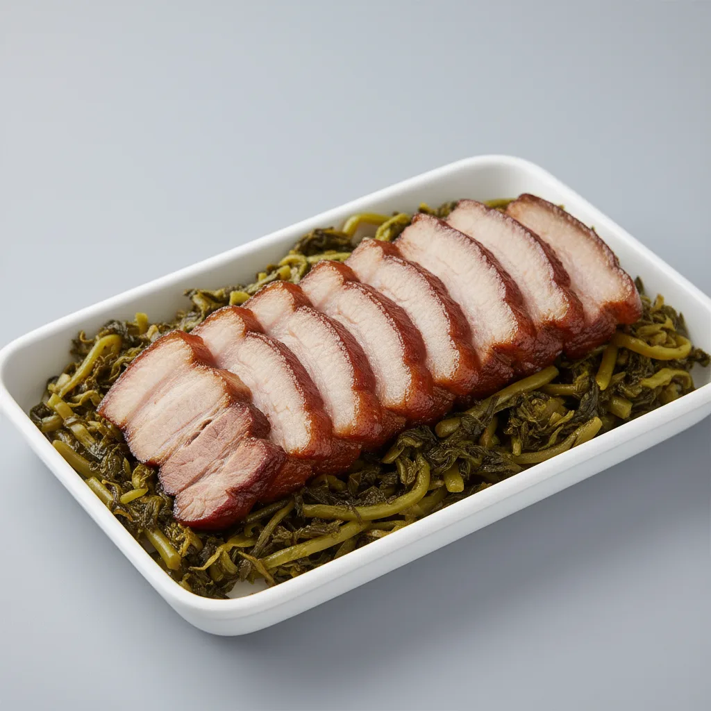 Braised Pork Belly with Preserved Vegetables Tray Braised Pork Belly with Preserved Vegetables Tray