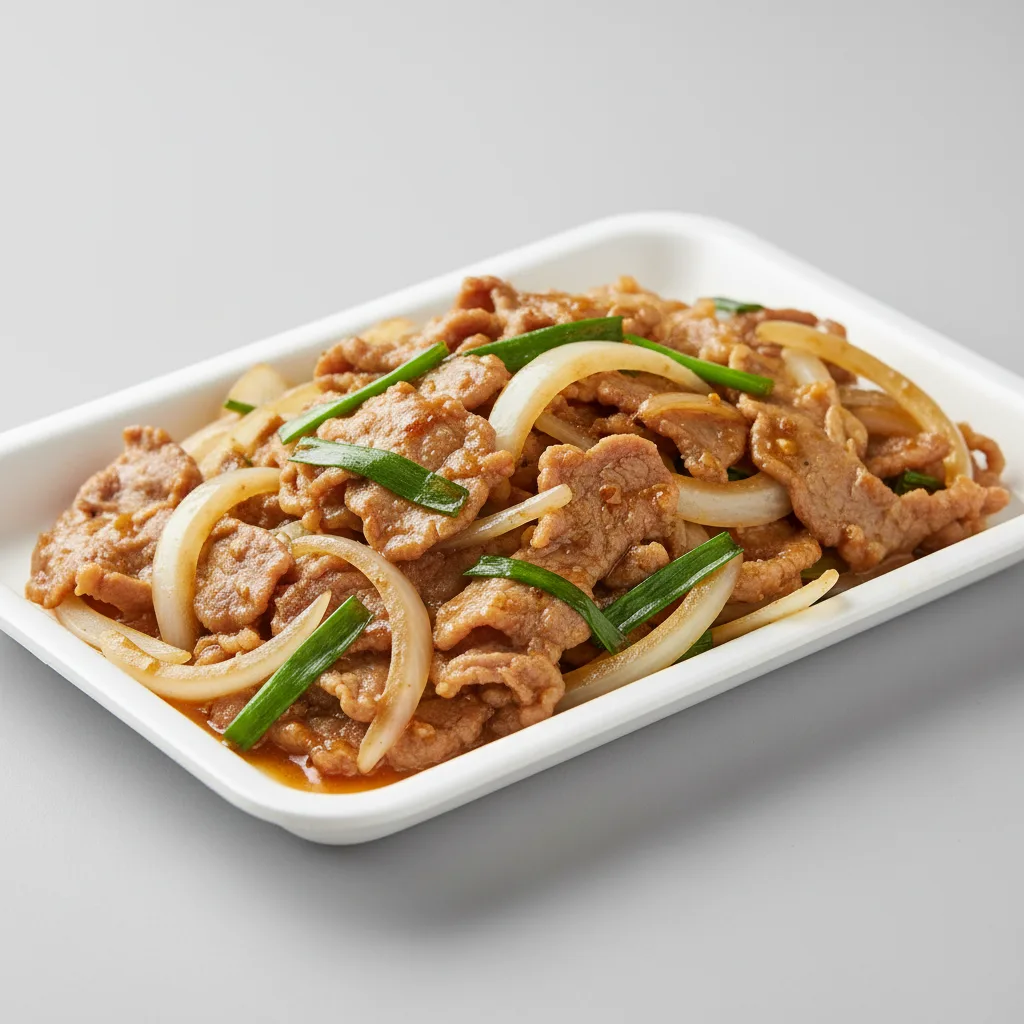 Stir-Fried Onion Lamb Tray Stir-Fried Onion Lamb Tray