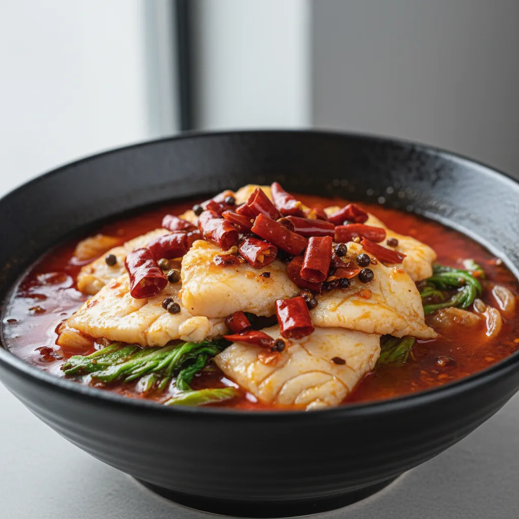 Spicy Boiled Fish in Chili Sauce Spicy Boiled Fish in Chili Sauce