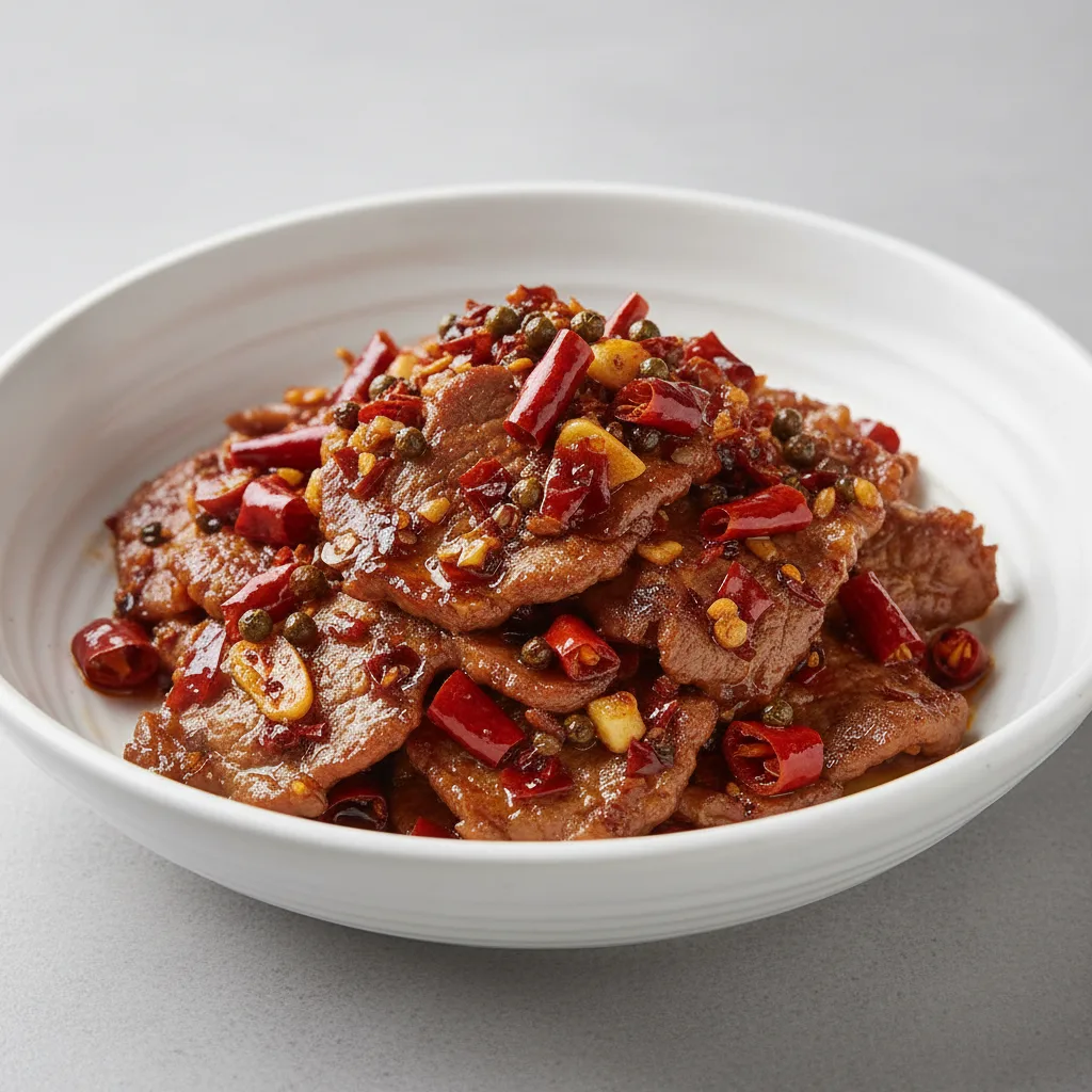 Fiery Sichuan Stir-Fried Lamb Fiery Sichuan Stir-Fried Lamb