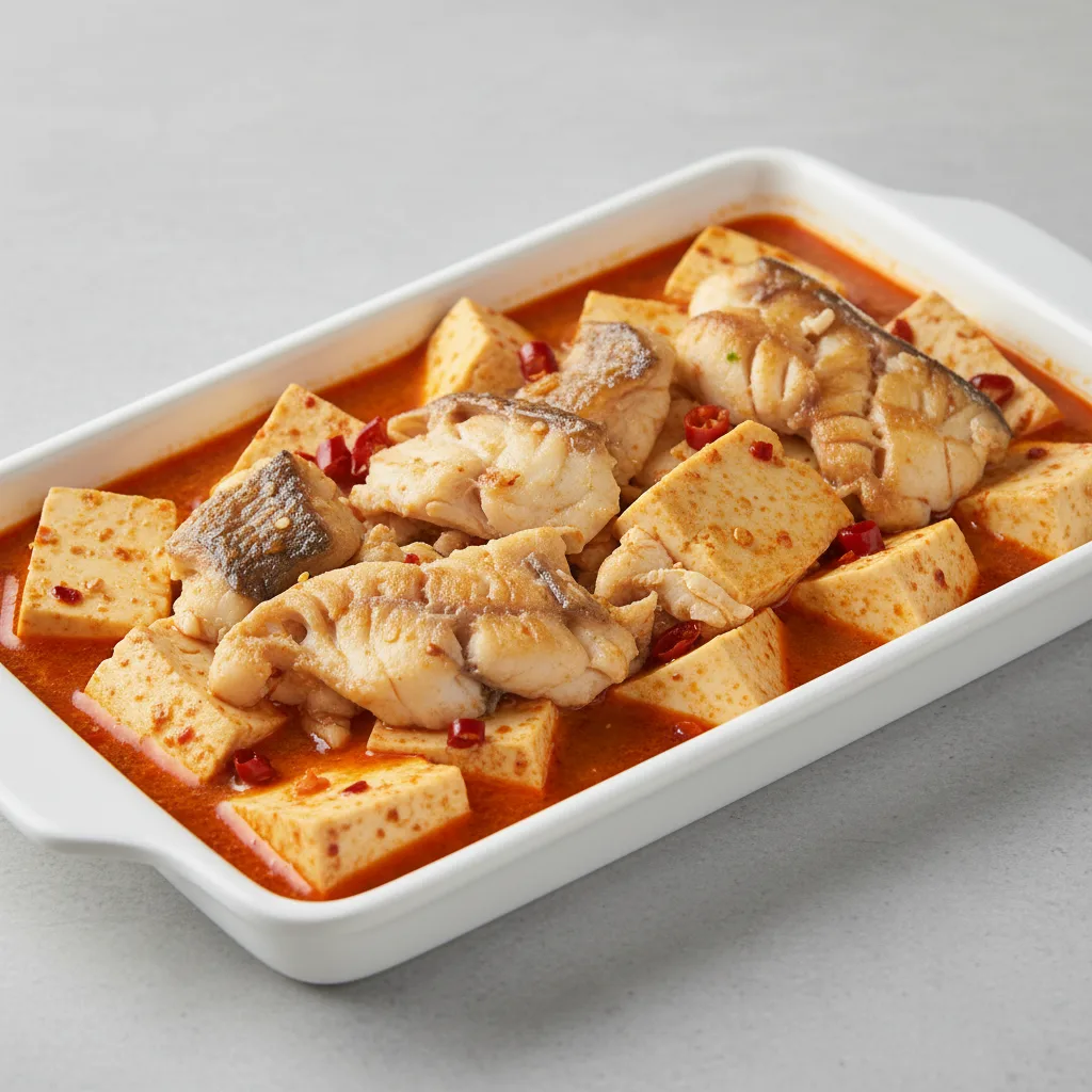 Spicy Fish with Tofu Tray Spicy Fish with Tofu Tray