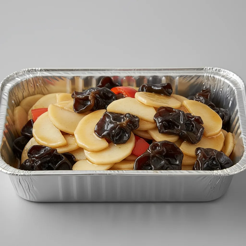 Sauteed Chinese Yam with Black Fungus Tray Sauteed Chinese Yam with Black Fungus Tray