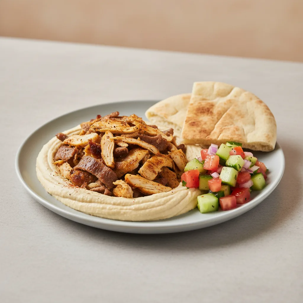 Hummus with Meat Hummus with Meat