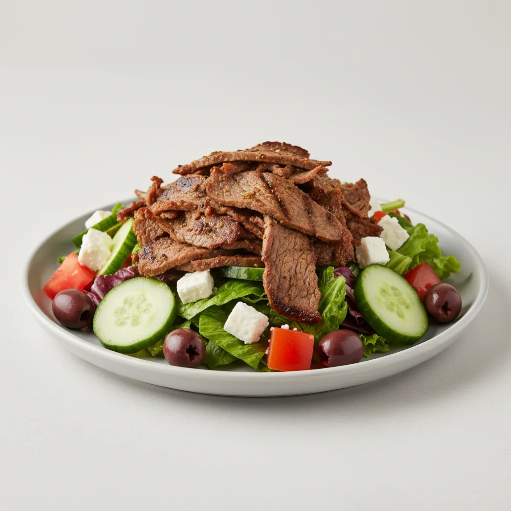Beef Shawarma Greek Salad Beef Shawarma Greek Salad