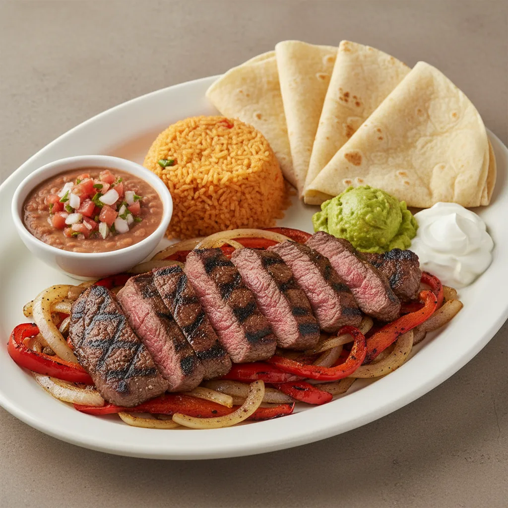 Grilled Steak Flaming Fajitas Grilled Steak Flaming Fajitas