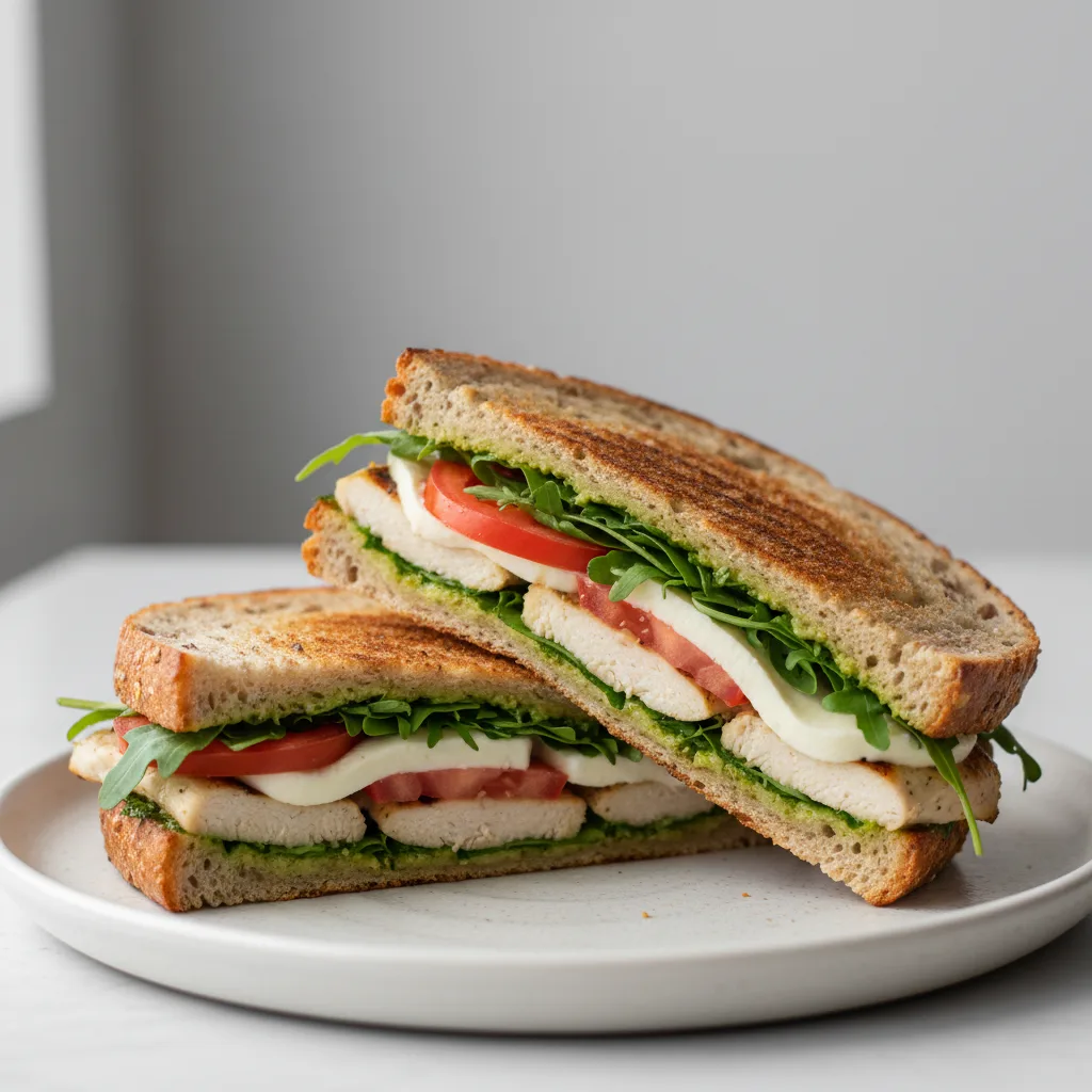 Grilled Chicken and Mozzarella Panini Grilled Chicken and Mozzarella Panini