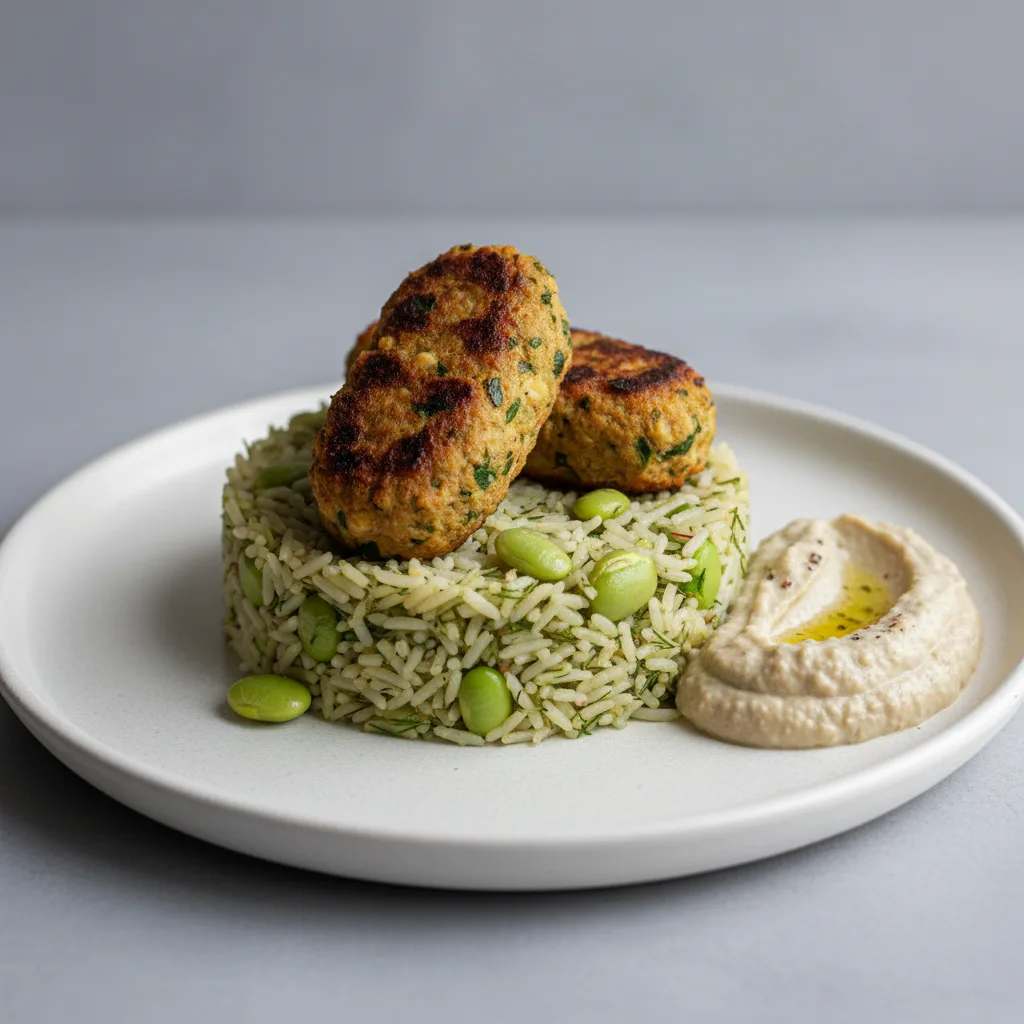 Vegetarian Green Rice Vegetarian Green Rice