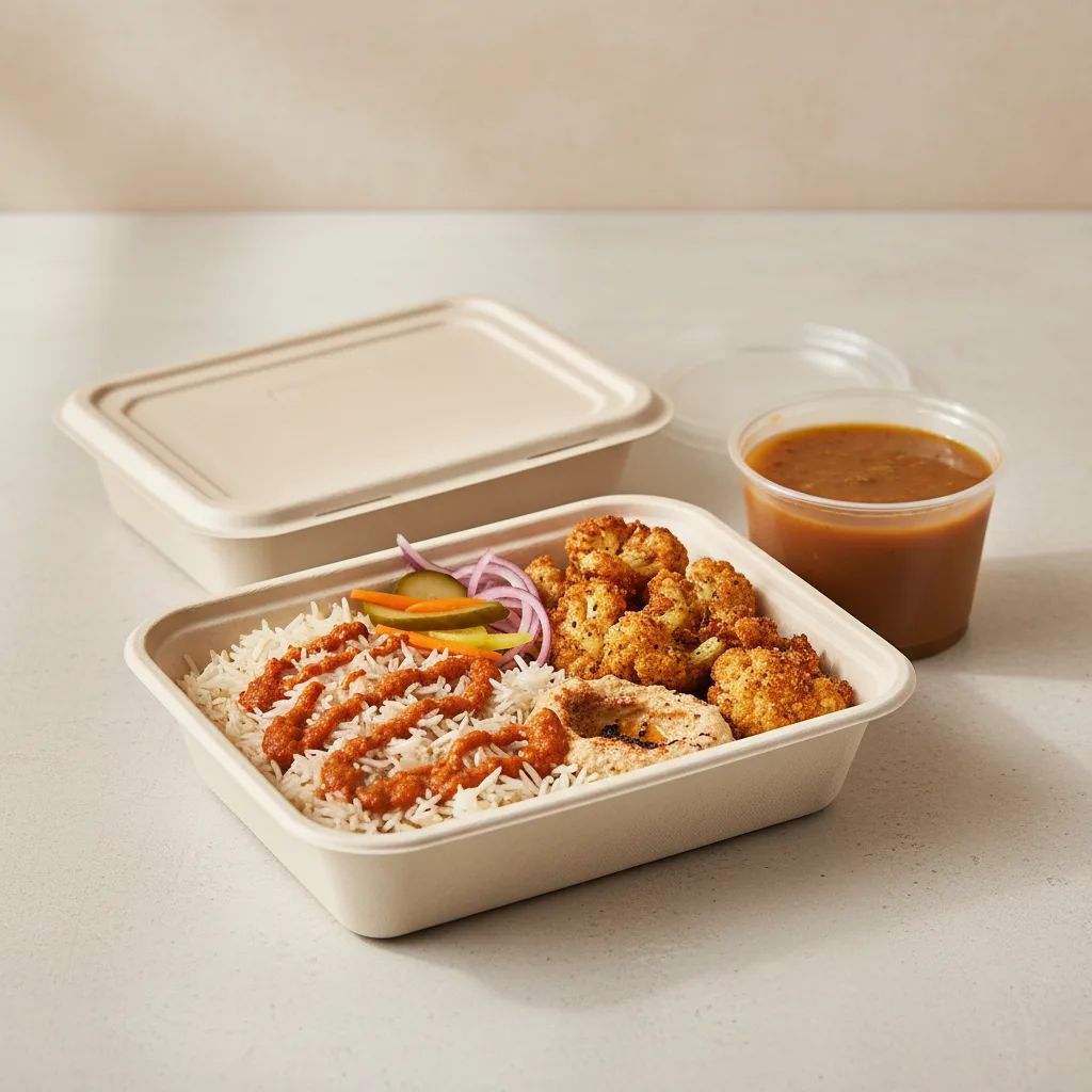 Vegan Cauliflower and Rice Boxed Lunch Vegan Cauliflower and Rice Boxed Lunch