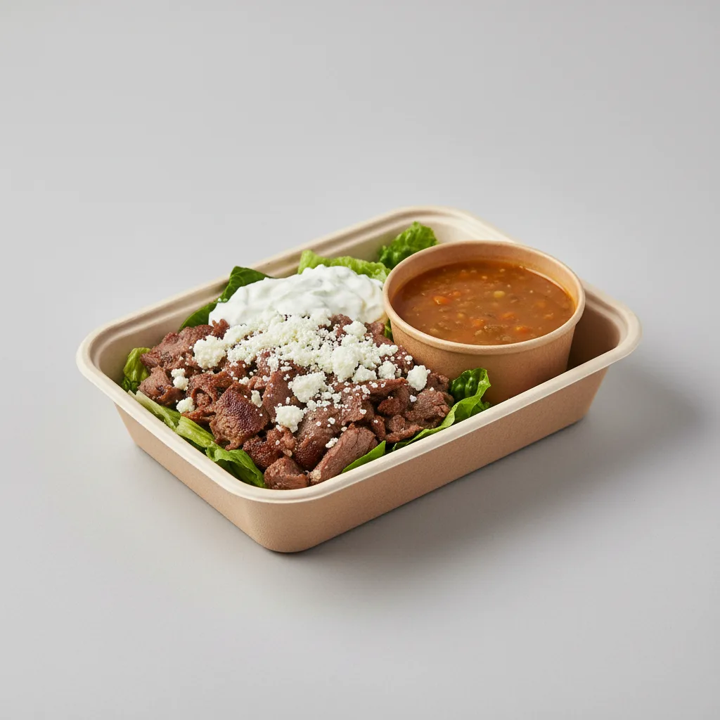 Greek Gyros Salad Boxed Lunch Greek Gyros Salad Boxed Lunch