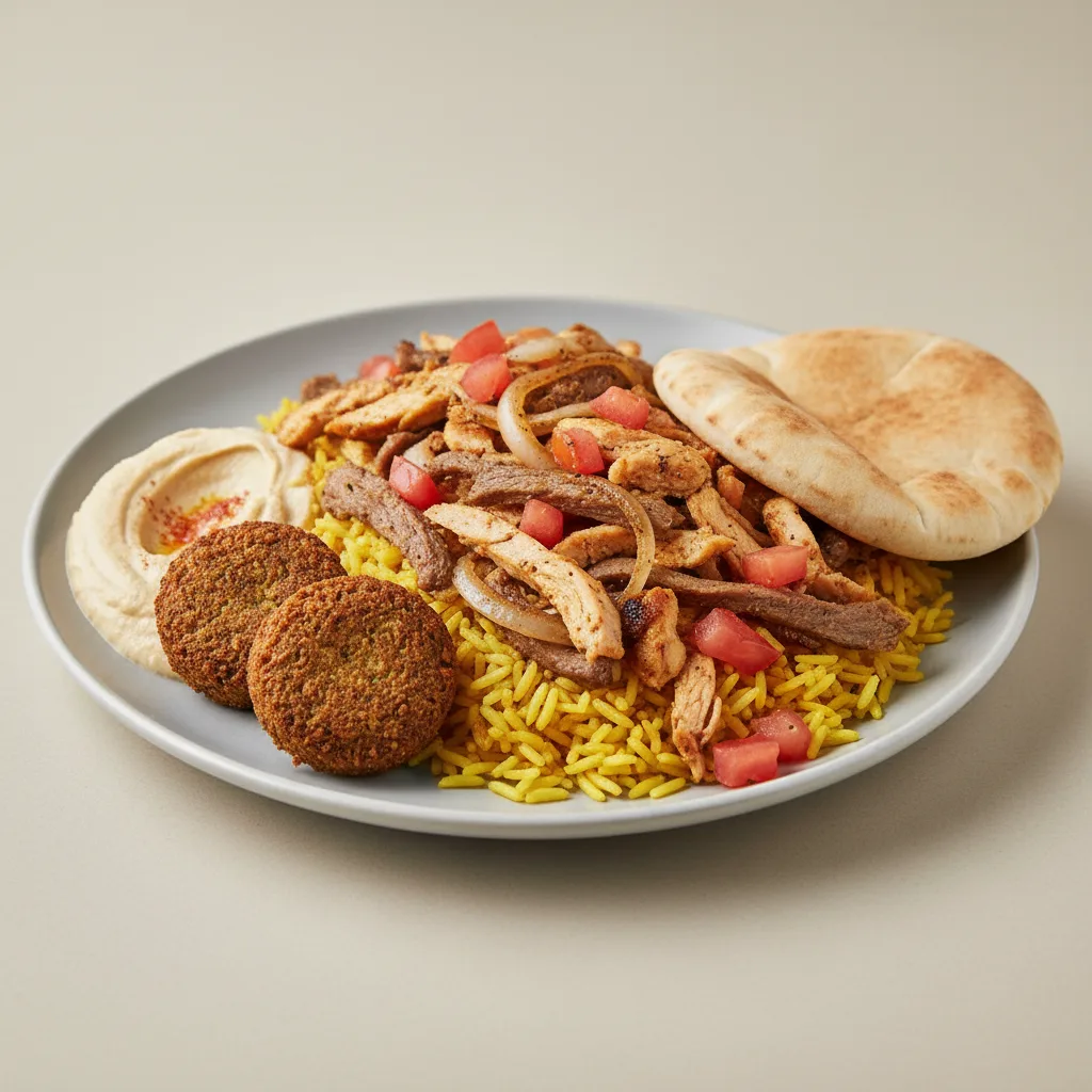 Lamb Shawarma & Chicken Shawarma Combo Plate Lamb Shawarma & Chicken Shawarma Combo Plate