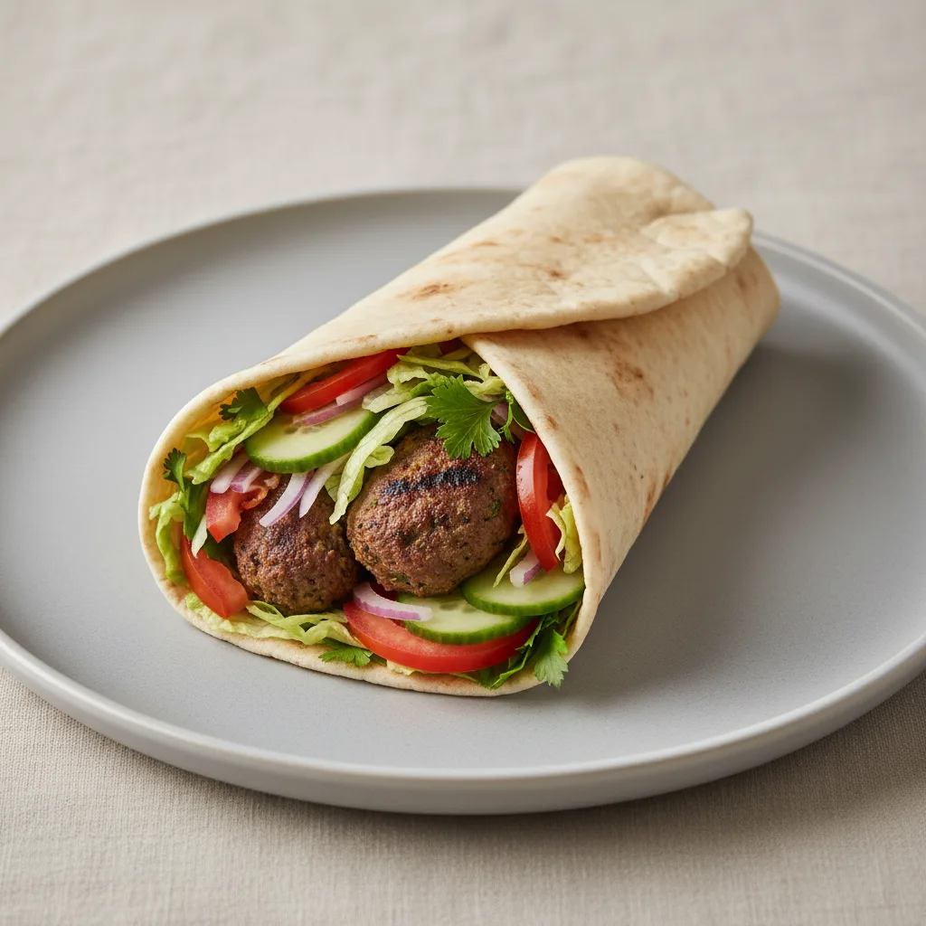 Kafta Meatball Wrap Kafta Meatball Wrap