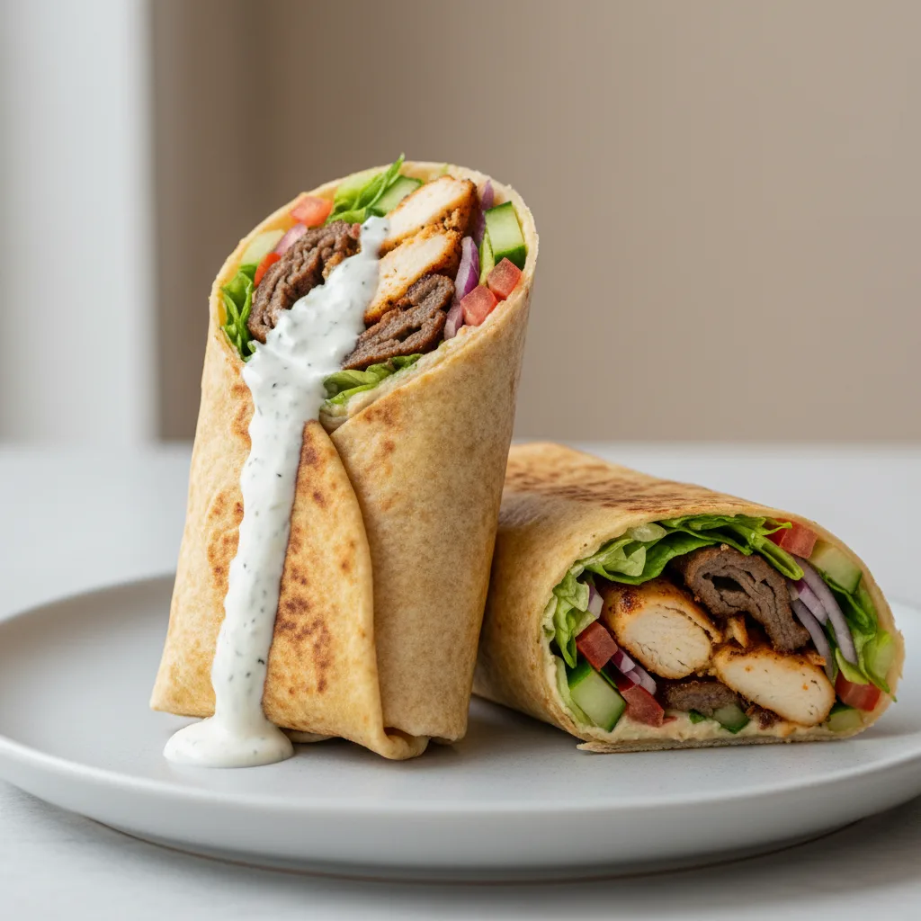Chicken & Beef Wrap Chicken & Beef Wrap