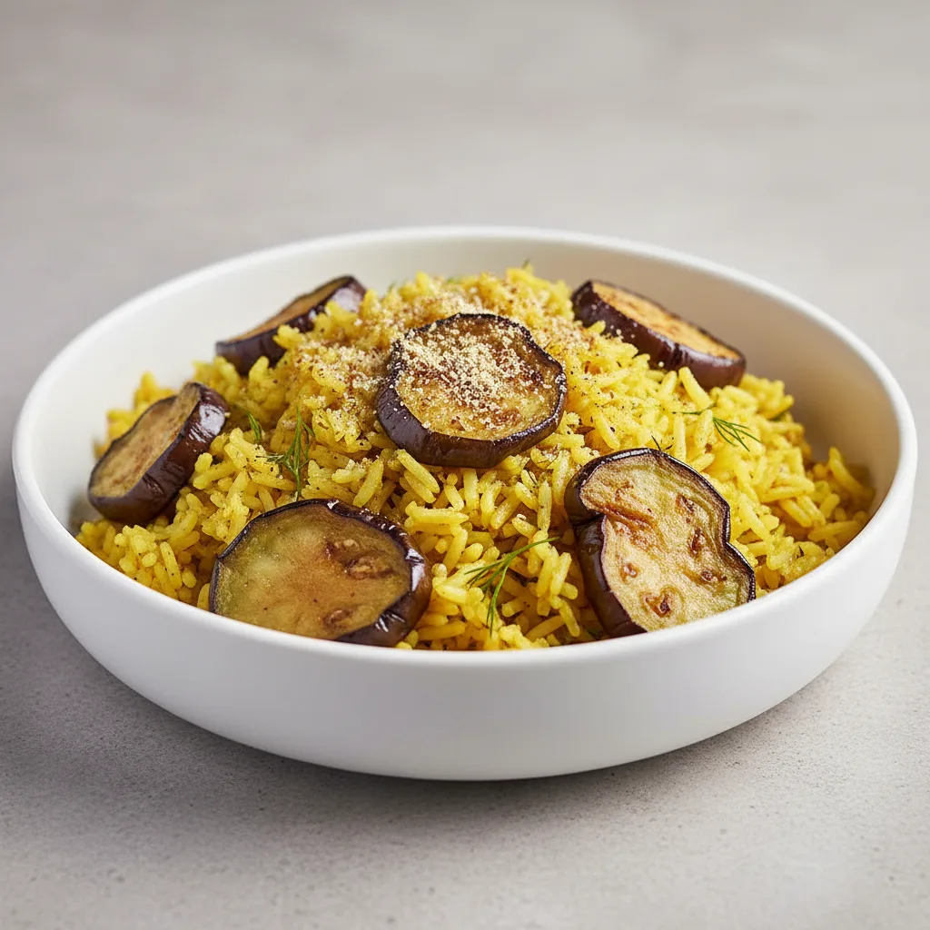 Eggplant Basmati Dill Rice Eggplant Basmati Dill Rice