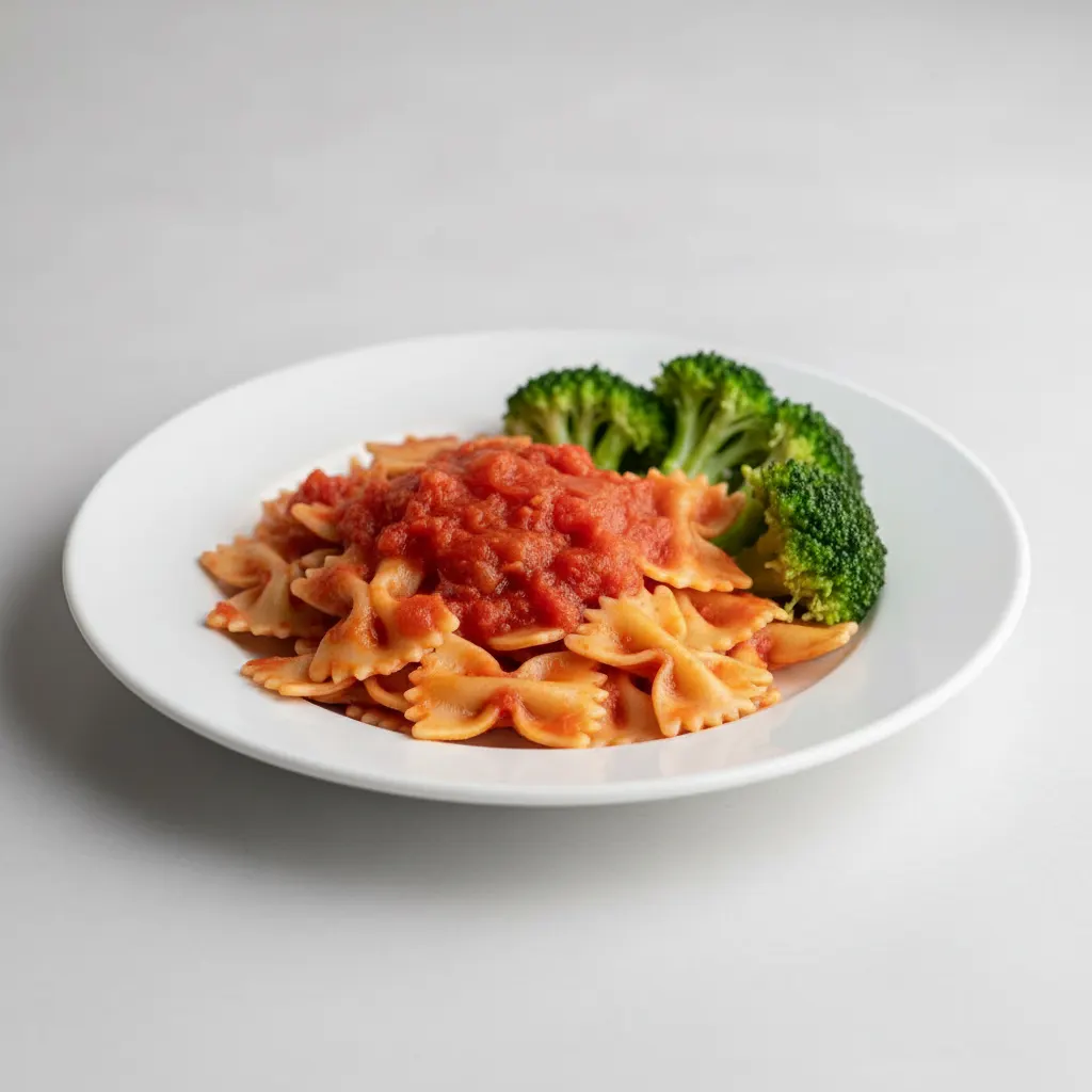 Bowtie With Marinara and Broccoli Bowtie With Marinara and Broccoli