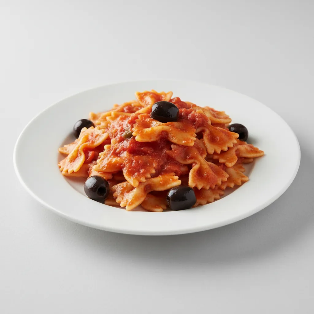 Bowtie With Marinara and Olives Bowtie With Marinara and Olives
