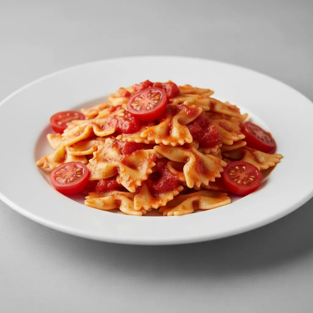 Bowtie With Marinara and Tomatoes Bowtie With Marinara and Tomatoes