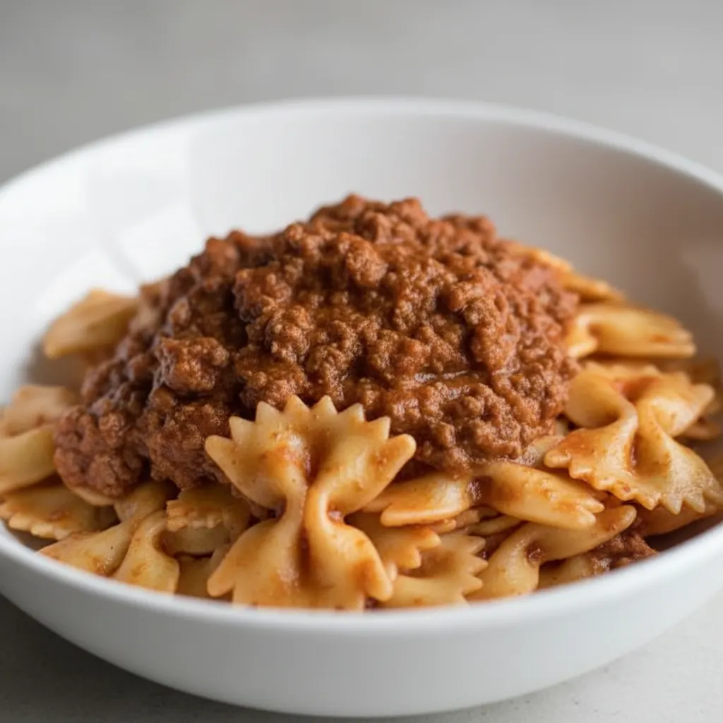 Bowtie With Bolognese Bowtie With Bolognese