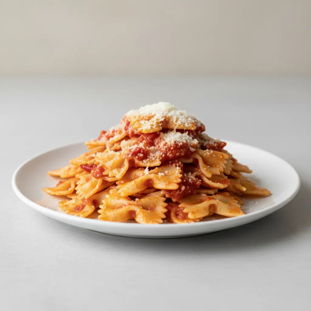 Bow Tie With Arrabiata and Parmesan Bow Tie With Arrabiata and Parmesan