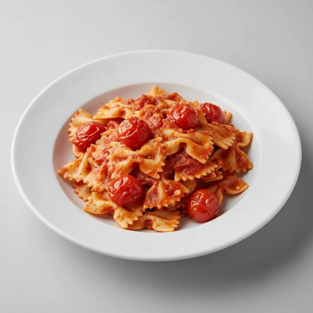 Bow Tie With Arrabiata and Cherry Tomatoes Bow Tie With Arrabiata and Cherry Tomatoes