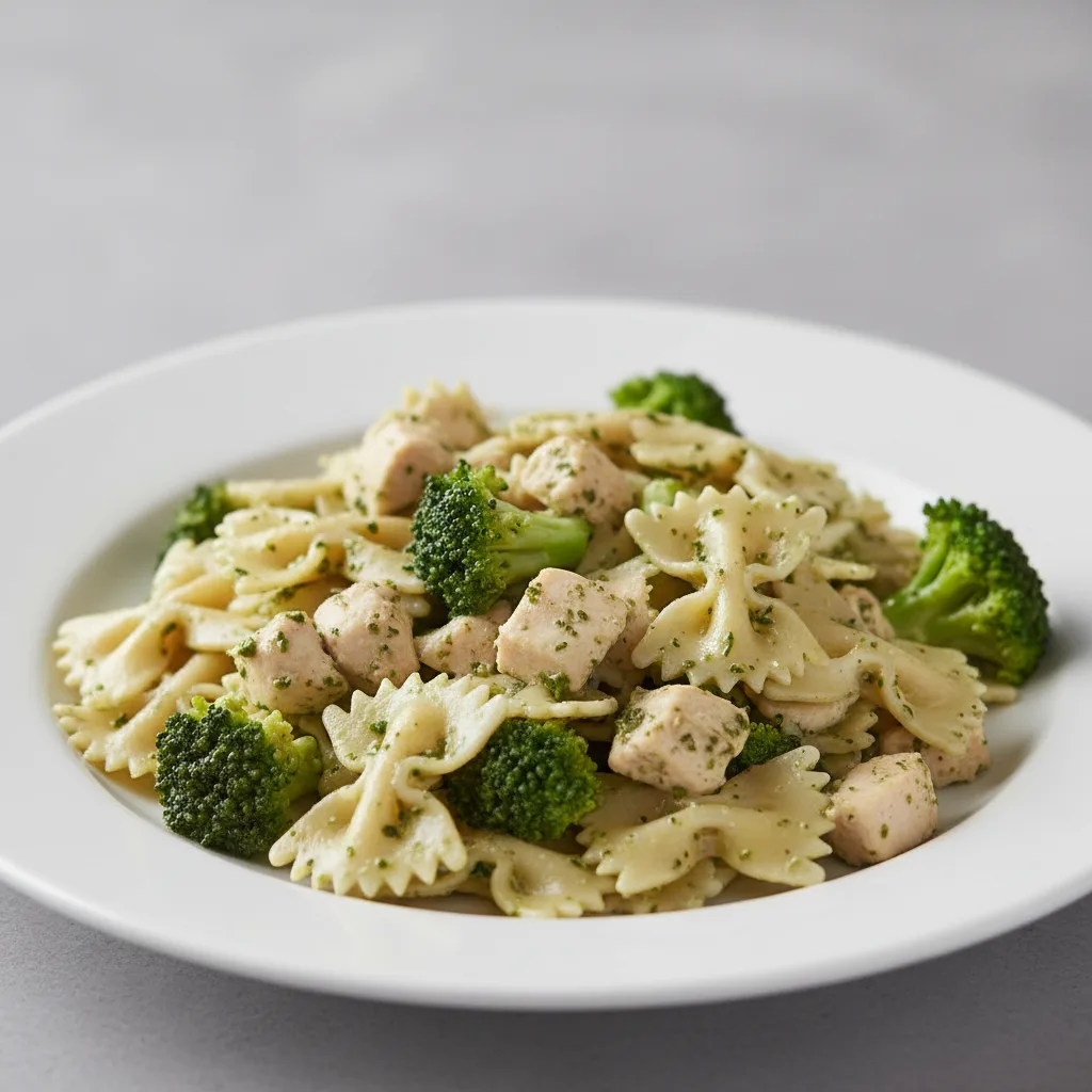 Bow Tie With Chicken Pesto and Broccoli Bow Tie With Chicken Pesto and Broccoli