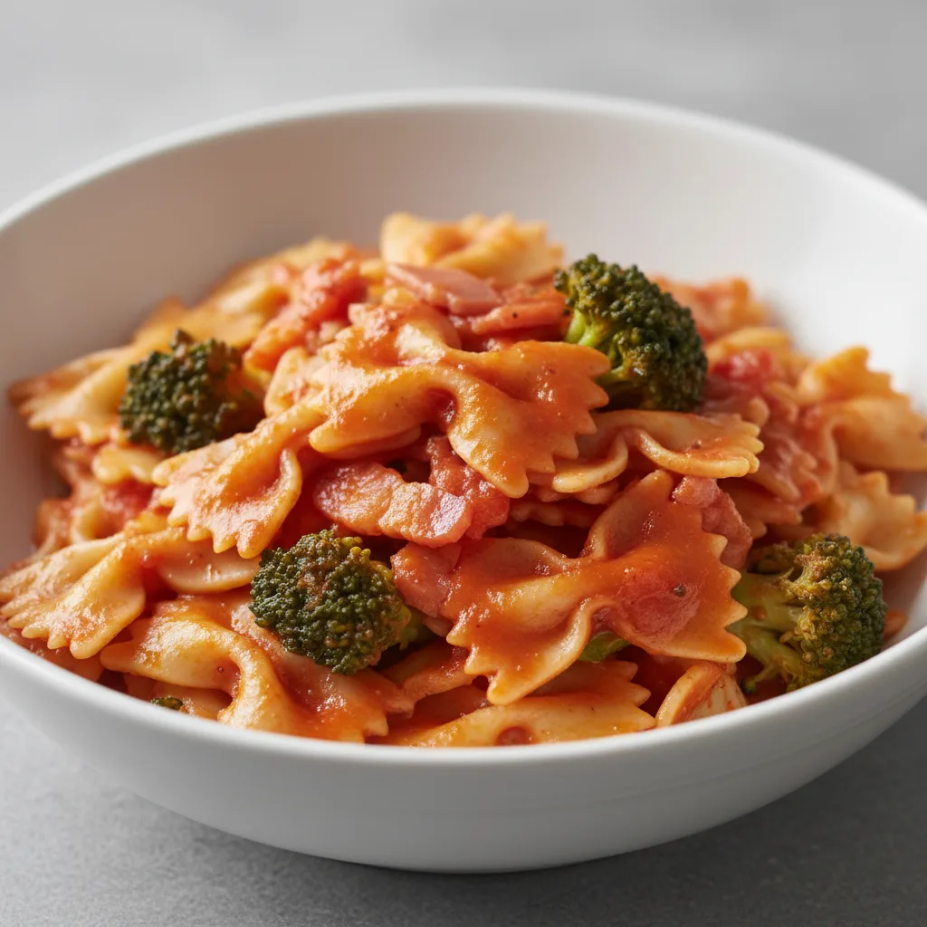 Bow Tie With Amatriciana and Broccoli Bow Tie With Amatriciana and Broccoli