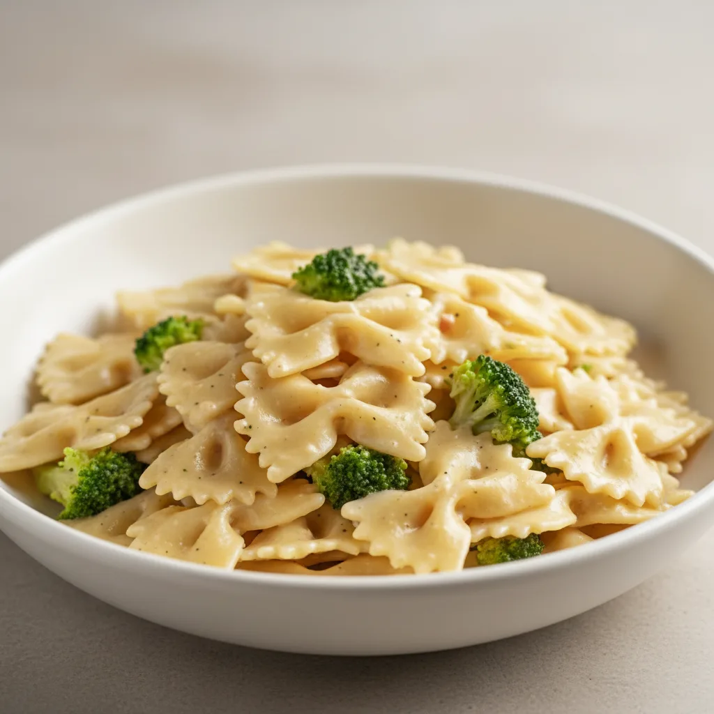 Bow Tie With Quattro Formaggi and Broccoli Bow Tie With Quattro Formaggi and Broccoli