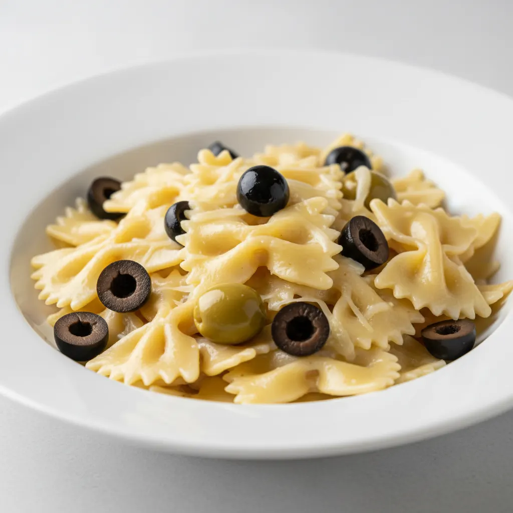 Bow Tie With Quattro Formaggi and Olives Bow Tie With Quattro Formaggi and Olives