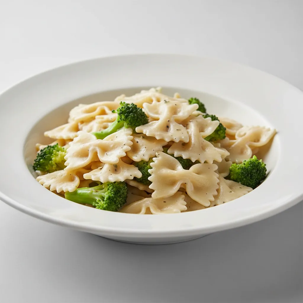 Bow Tie With Alfredo and Broccoli Bow Tie With Alfredo and Broccoli