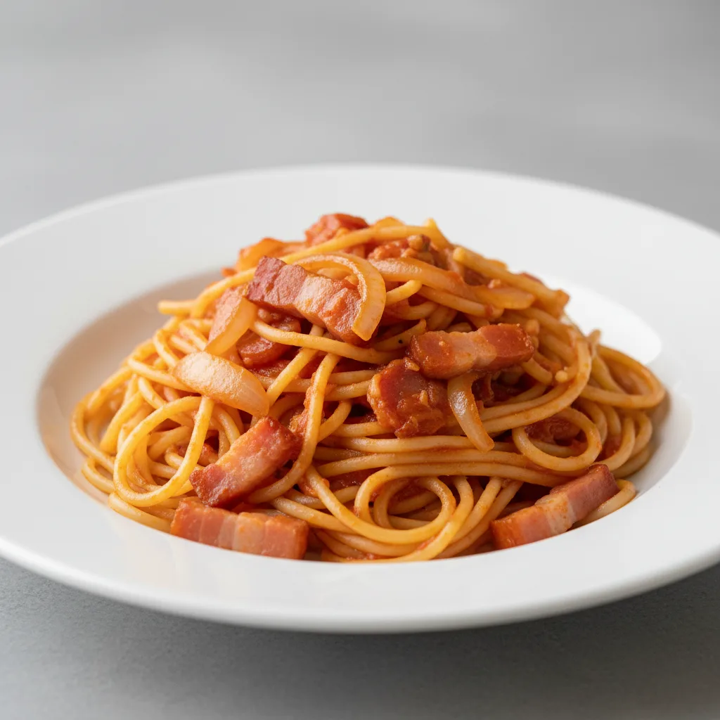 Spaghetti With Amatriciana Spaghetti With Amatriciana