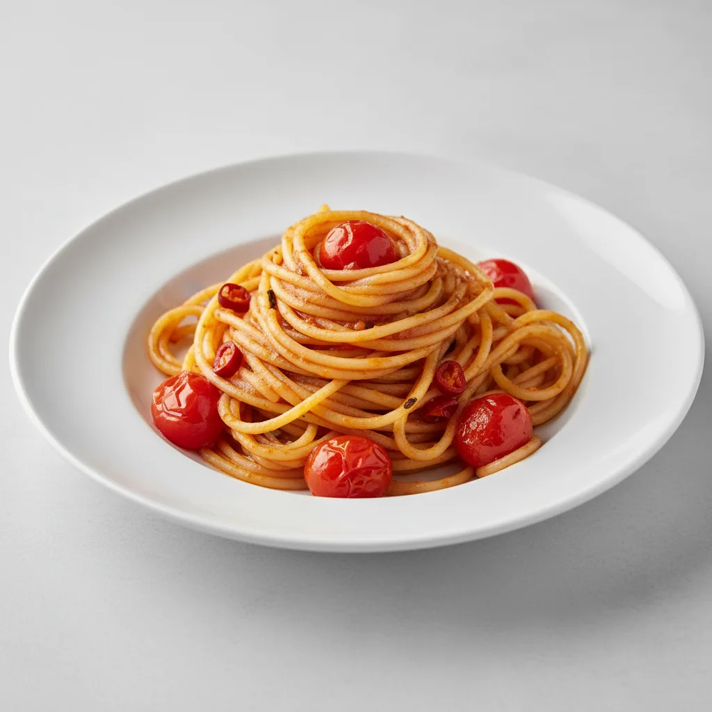 Spaghetti With Arrabiata and Cherry Tomatoes Spaghetti With Arrabiata and Cherry Tomatoes