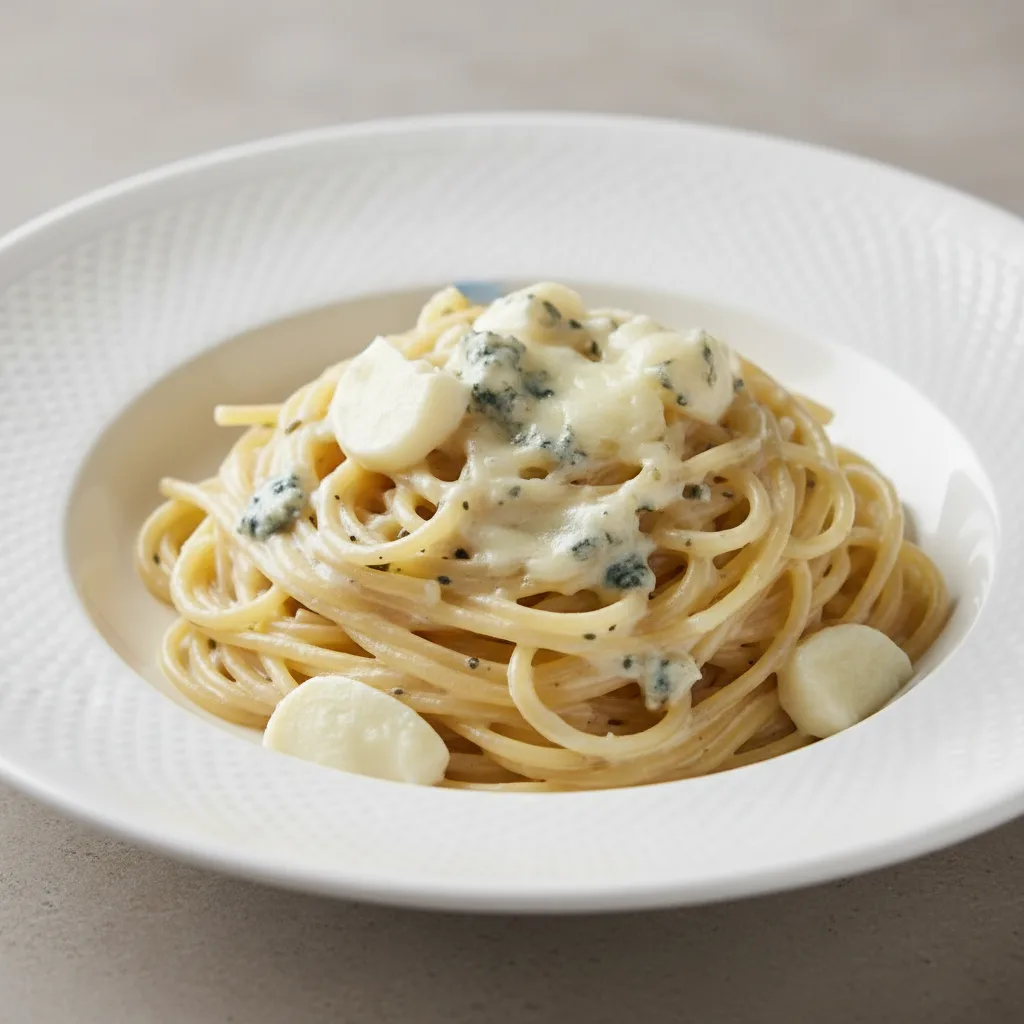 Spaghetti With Quattro Formaggi Spaghetti With Quattro Formaggi