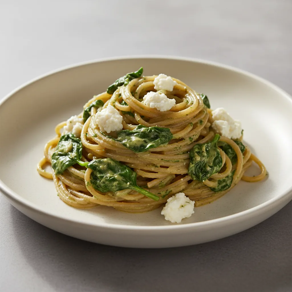 Spaghetti With Spinach Ricotta Spaghetti With Spinach Ricotta