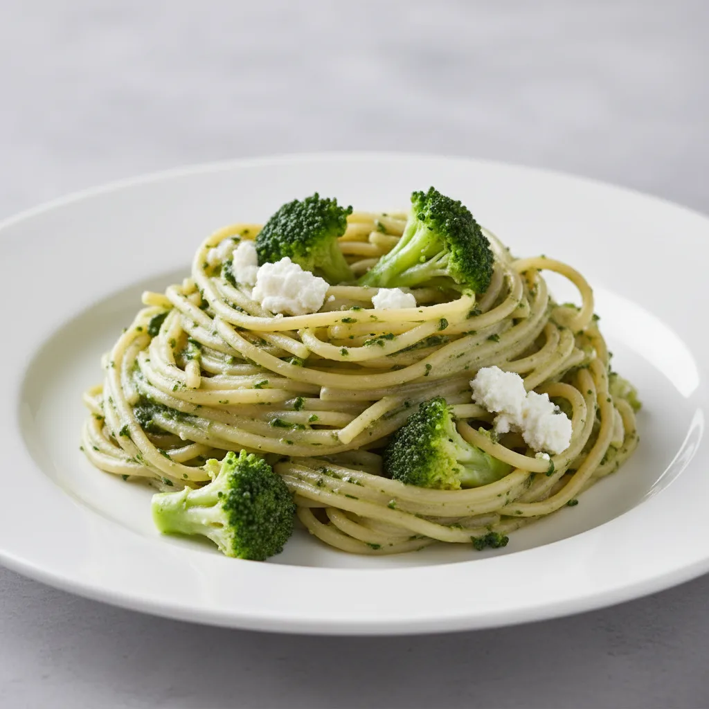 Spaghetti With Spinach Ricotta and Broccoli Spaghetti With Spinach Ricotta and Broccoli
