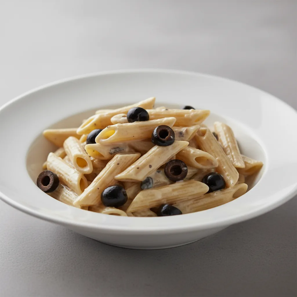Gluten Free Penne With Alfredo and Olives Gluten Free Penne With Alfredo and Olives