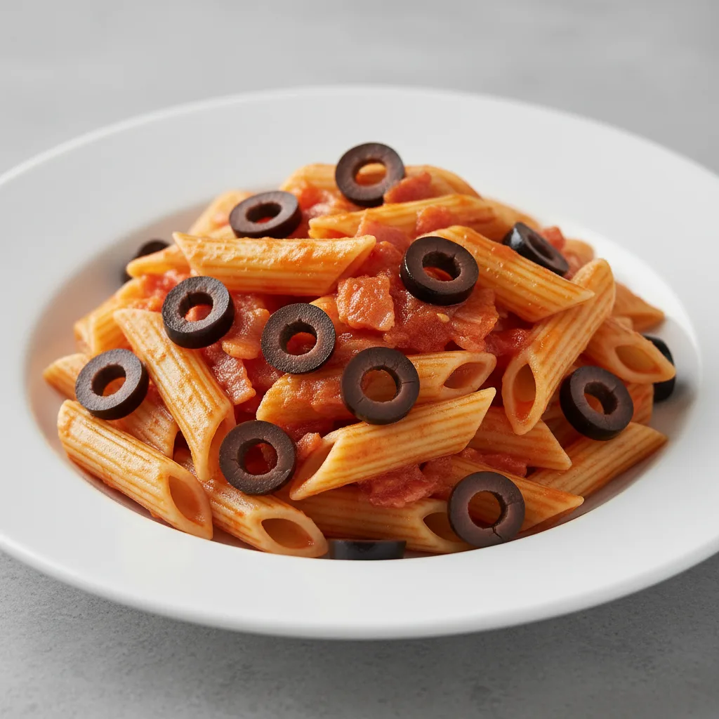 Gluten Free Penne With Amatriciana and Olives Gluten Free Penne With Amatriciana and Olives