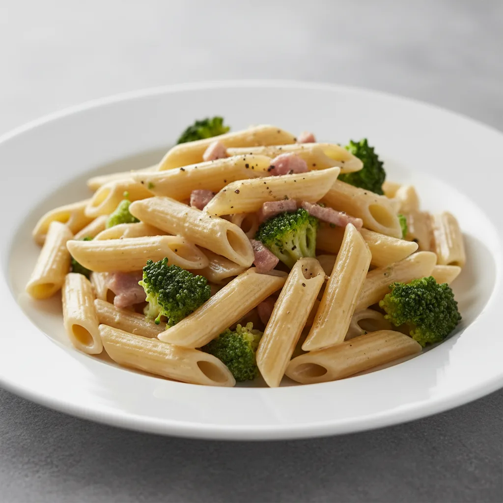 Gluten Free Penne With Carbonara and Broccoli Gluten Free Penne With Carbonara and Broccoli