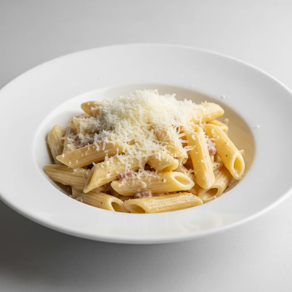 Gluten Free Penne With Carbonara and Parmesan Gluten Free Penne With Carbonara and Parmesan